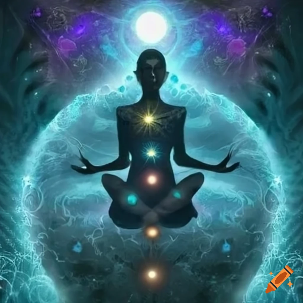 The Soul Star Chakra in a fantasy style on Craiyon