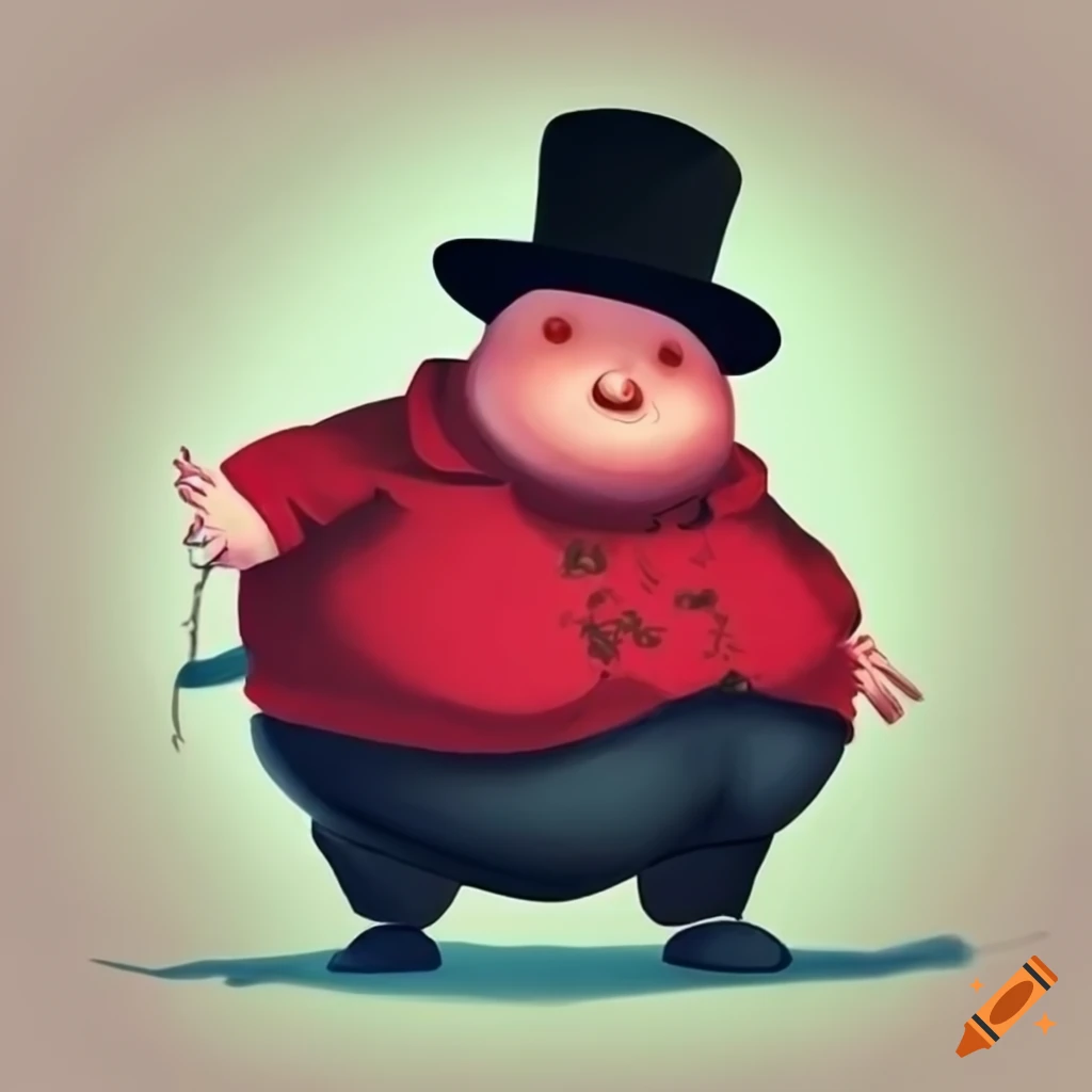 A person with a black hat and red shirt