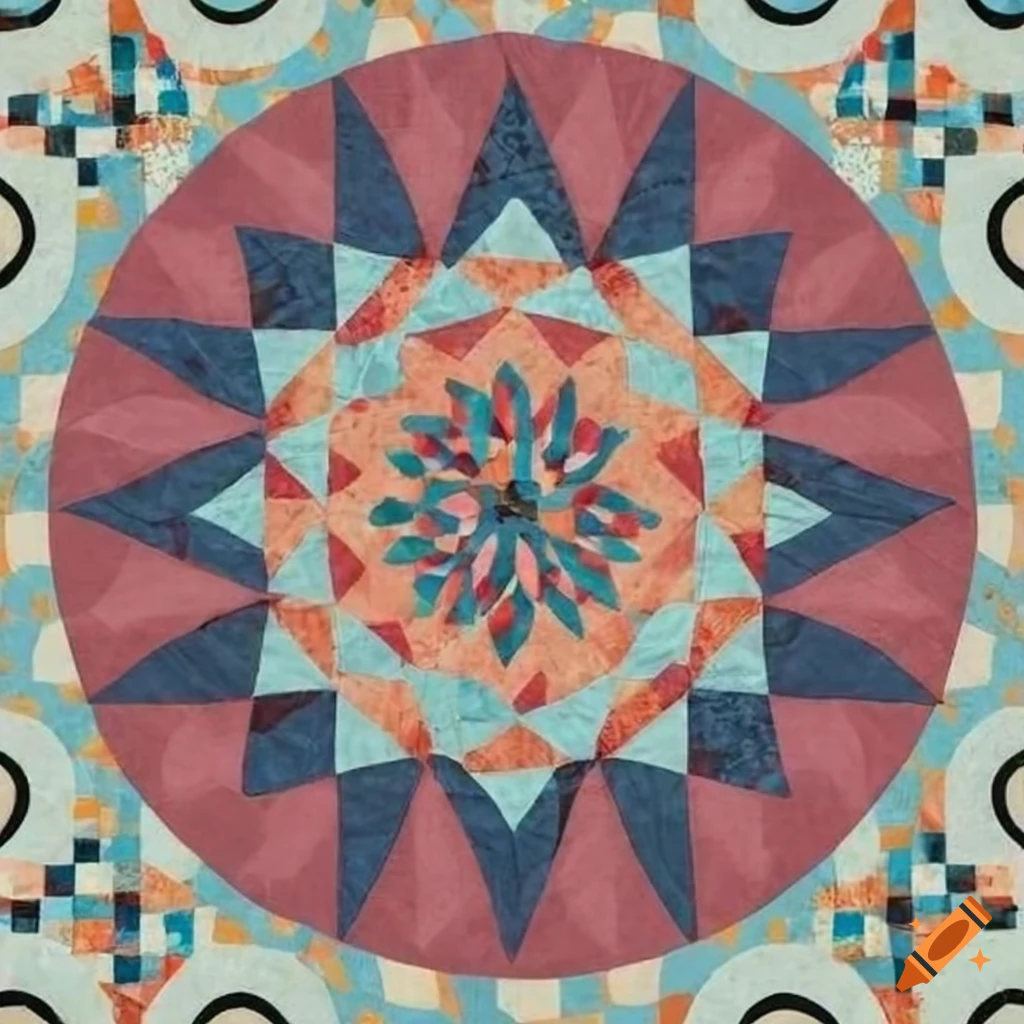 Circular quilt pattern design