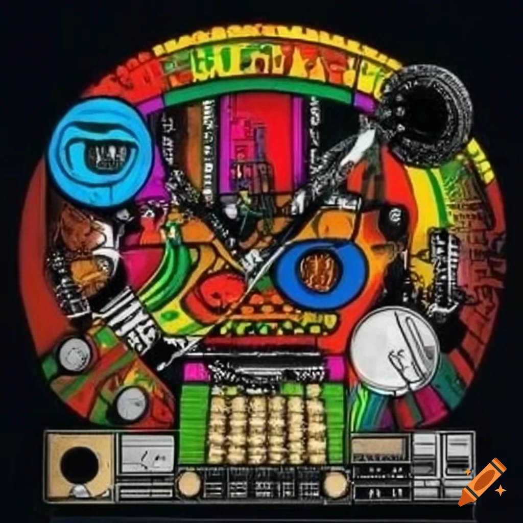 Representation of rock, hip hop, electro, reggae, and funk music genres