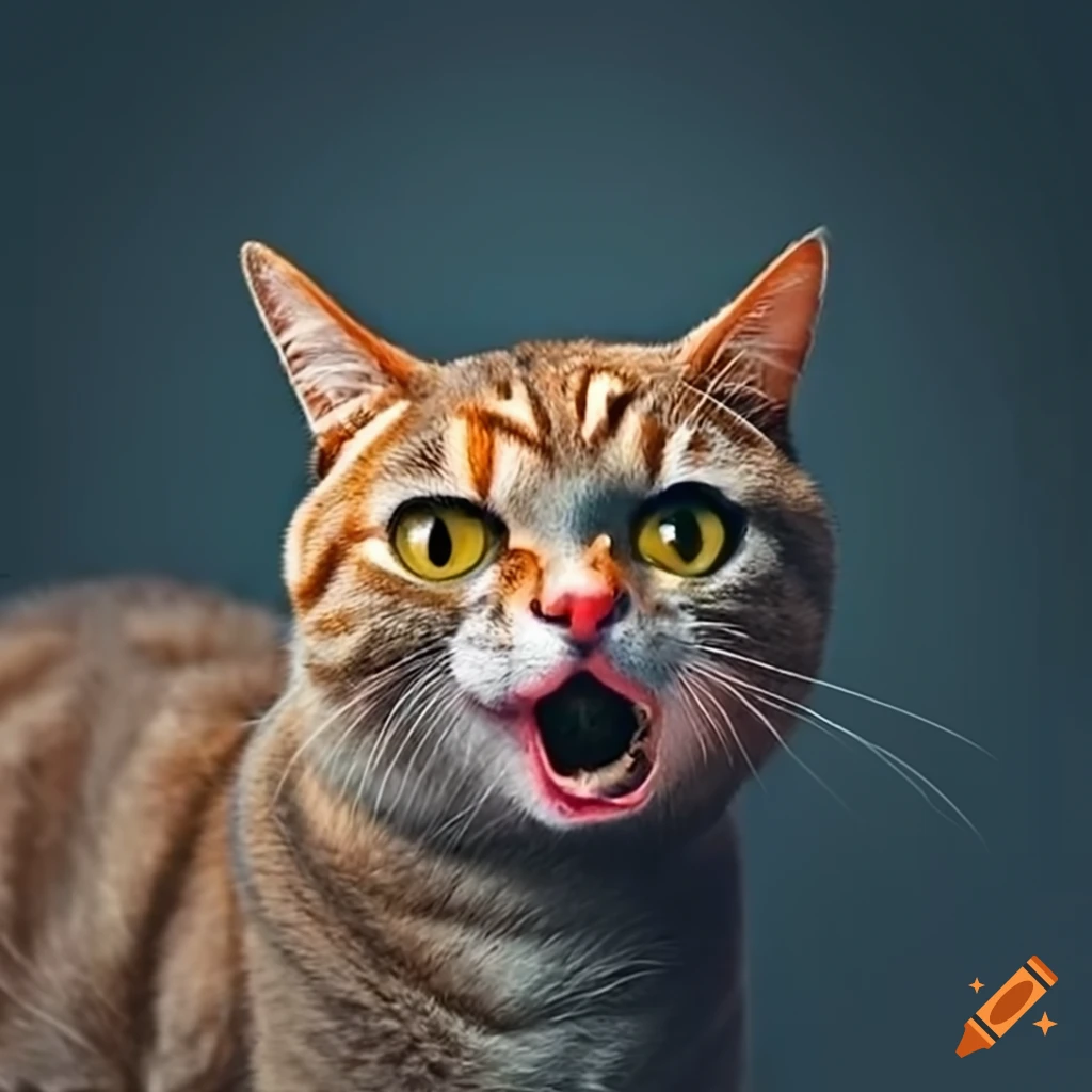 Photo realistic cat with a beak and wings in a fantasy setting
