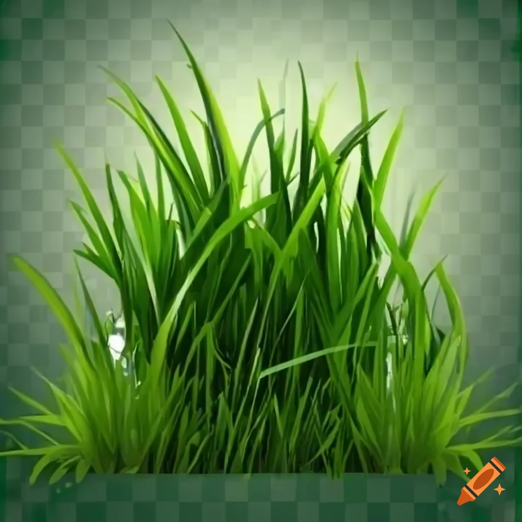 Grass texture with transparent background for gaming