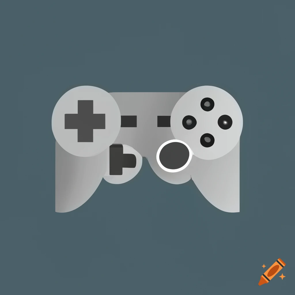 Games console silver color gradient icon in svg format on Craiyon