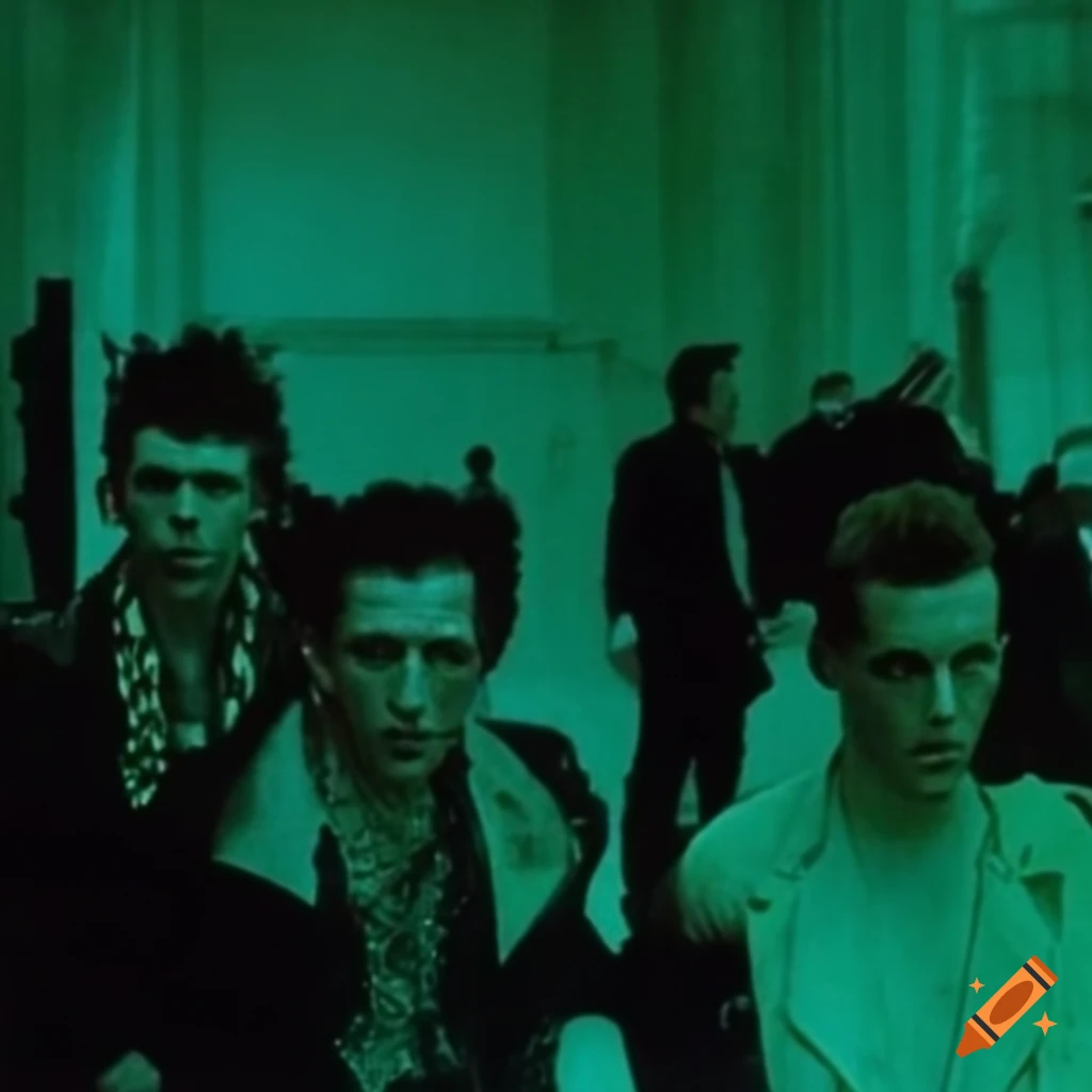 Album cover art for The Clash's Unknown Pleasures in unichrome green