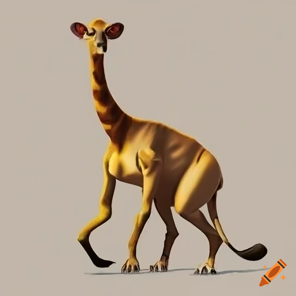 Evolution of a giraffe on Craiyon