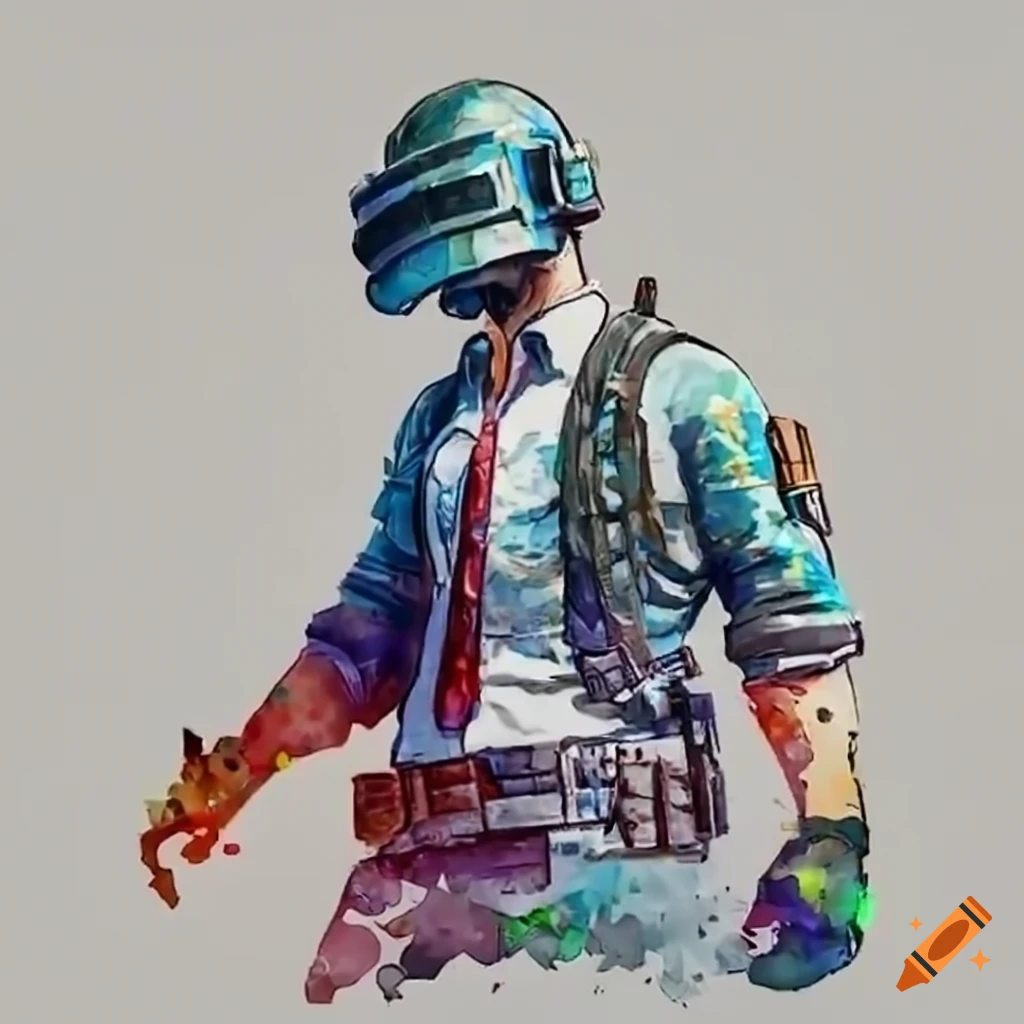 PUBG character selling crates
