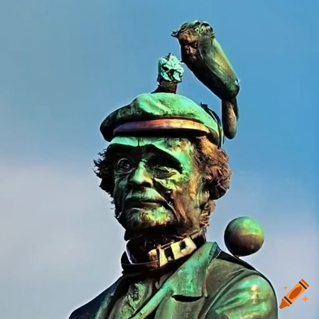 Helge Schneider monument by Flörgelpiep