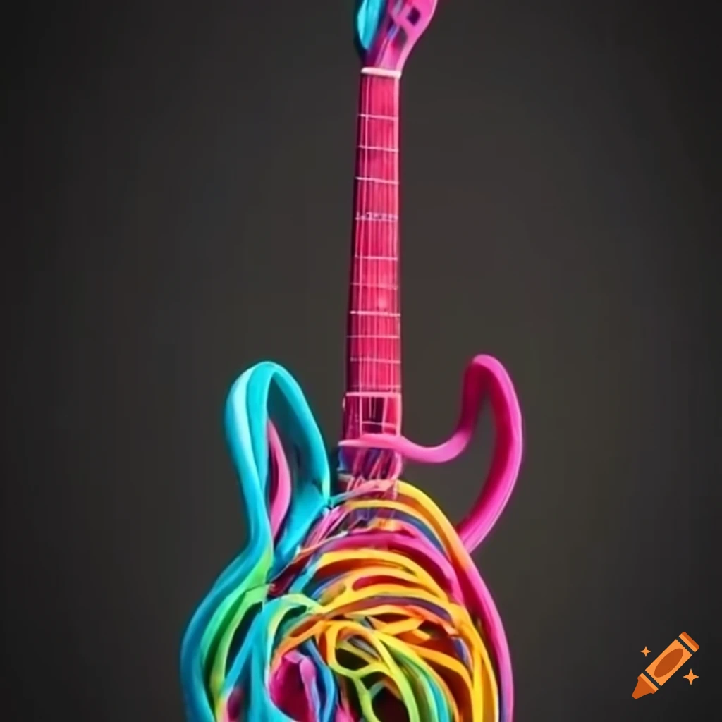 Rubber band guitar on Craiyon