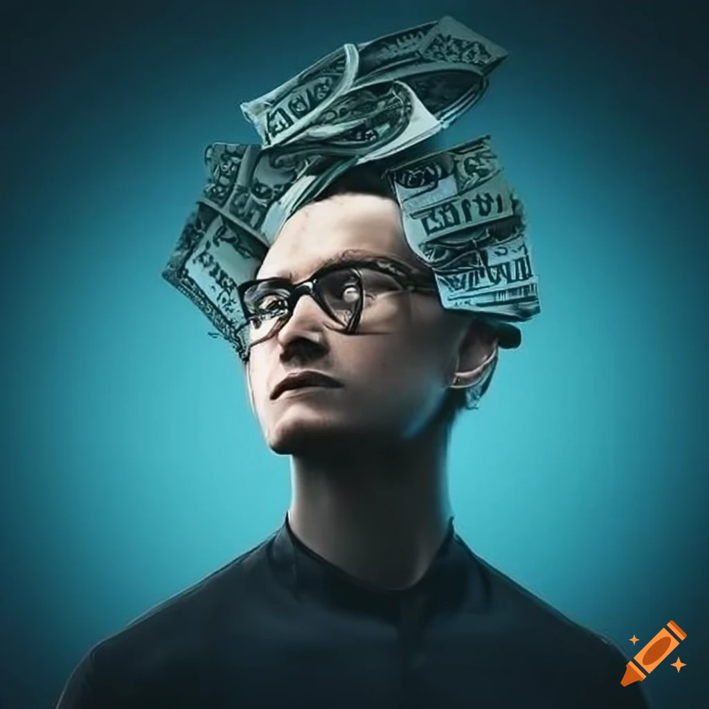 Man dreaming of wealth but living a standard life