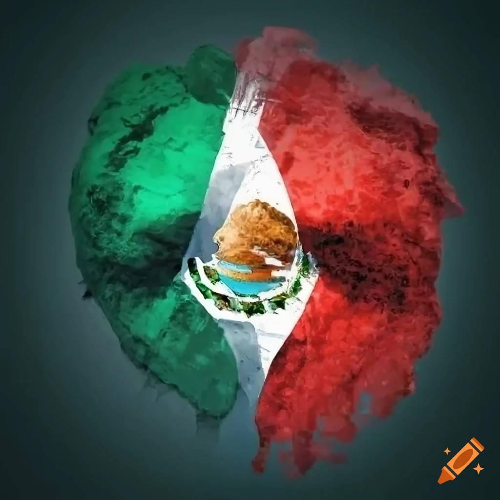 Mexican flag background