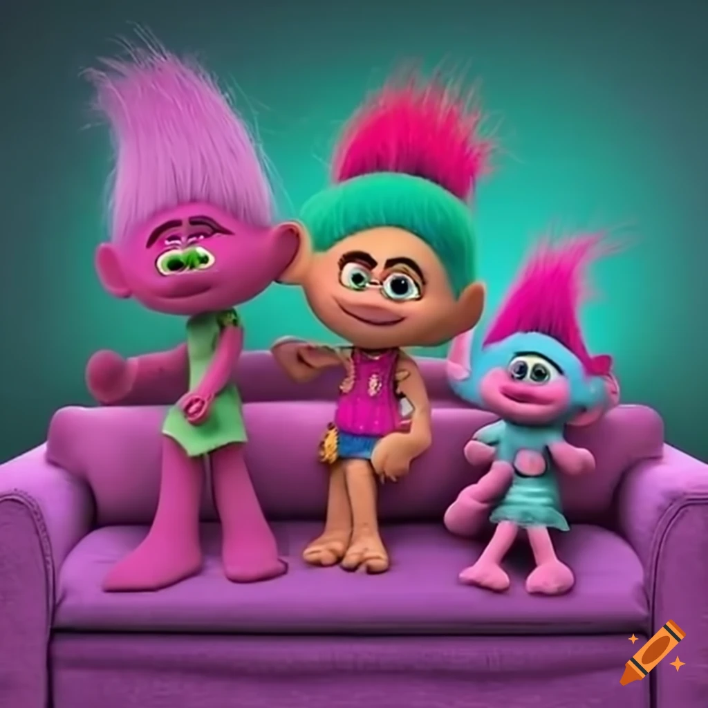 Humans Watching Trolls 3 On Tv On A Couch On Craiyon