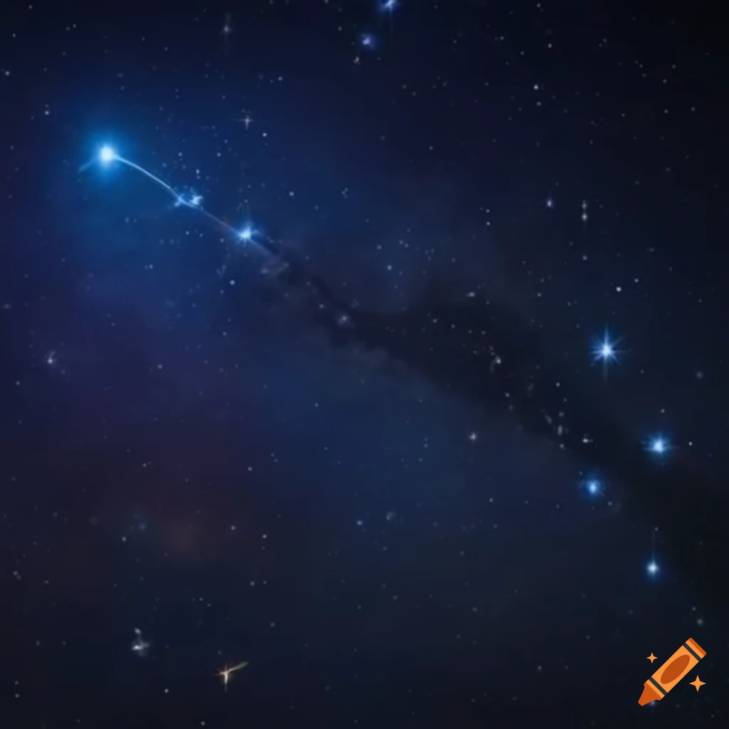 Dragon-shaped star constellation