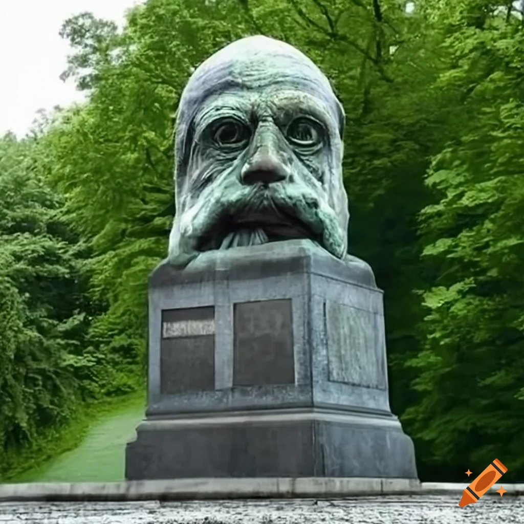 Helge Schneider monument by Flörgelpiep