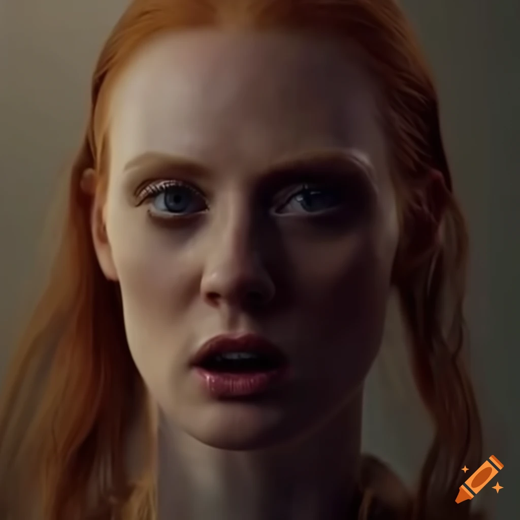 Deborah Ann Woll transforming into a donkey in a CGI VFX scene