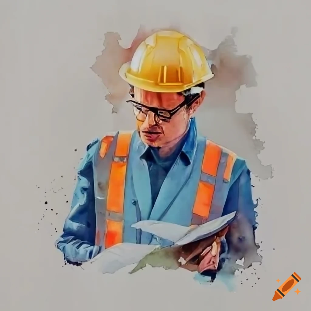 Civil engineer in a photorealistic style