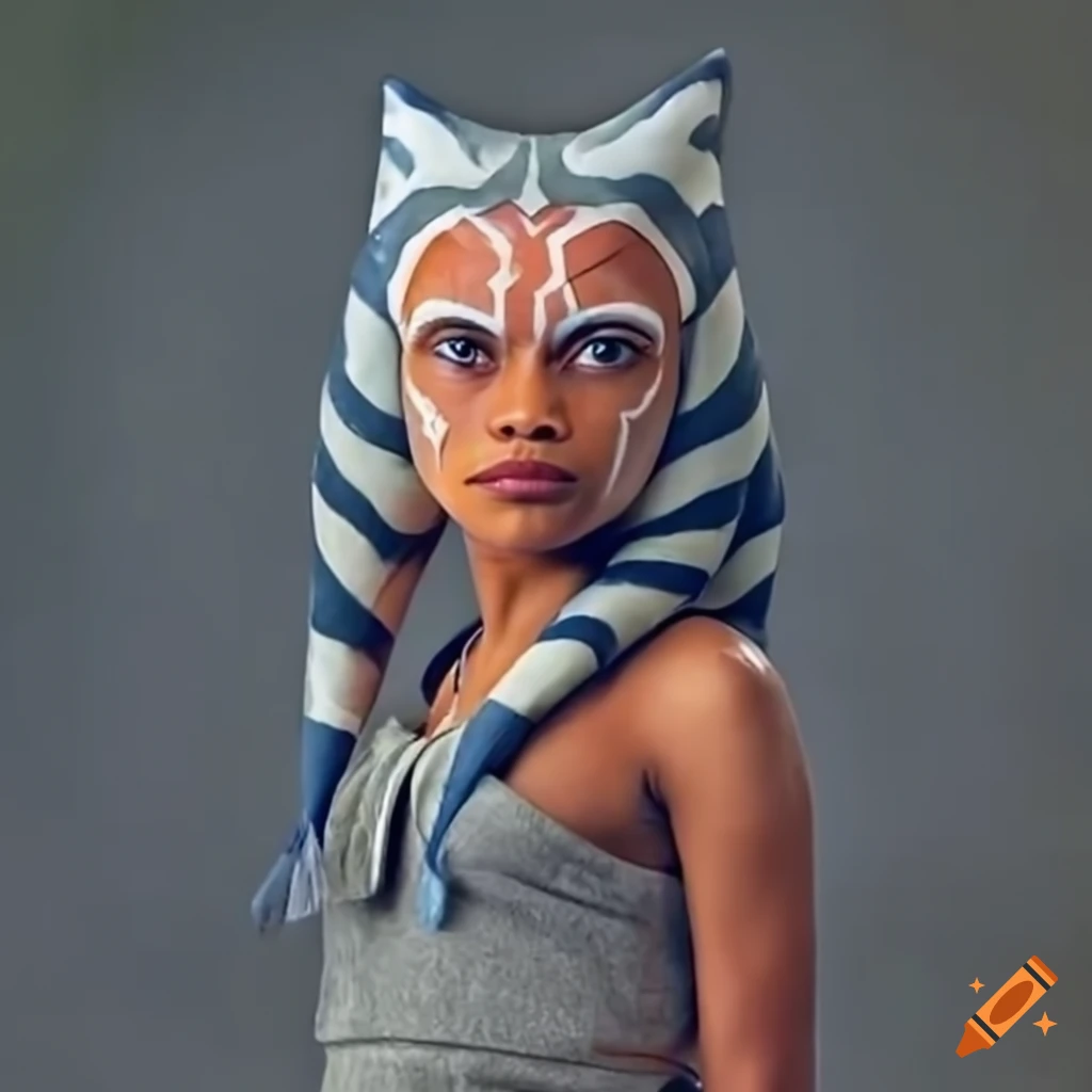 Rosario dawson as young ahsoka tano on Craiyon