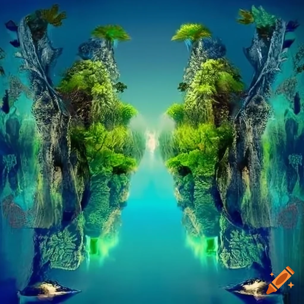 Serene landscape with lush greenery and vibrant flora showcasing ecological consciousness