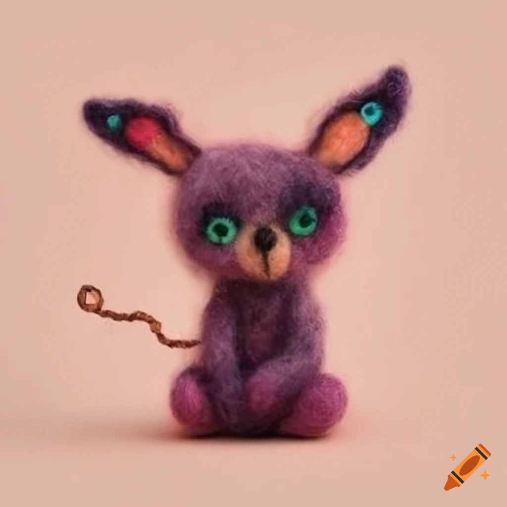 Fantasy creatures in special clothing made of felted wool