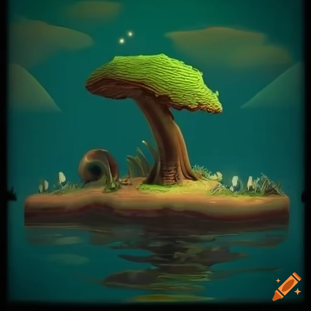 Fascinating creature in a tropical swamp island facing threats from mega worms