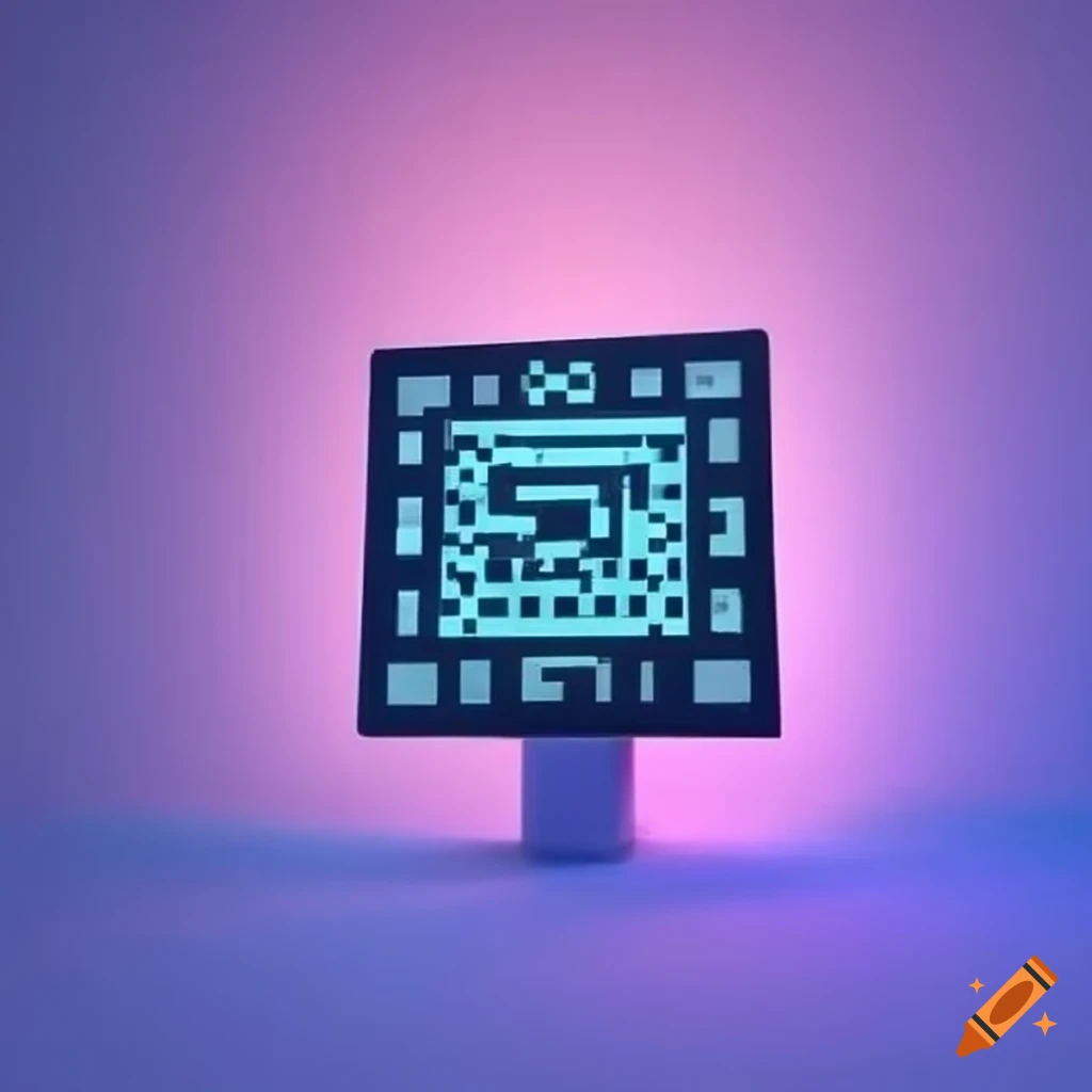 Custom frame design for a wifi qr code on Craiyon