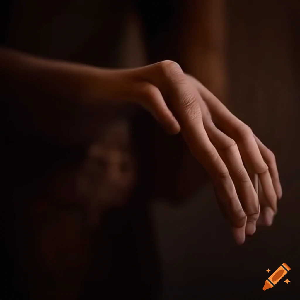 Person stopping bleeding with hands