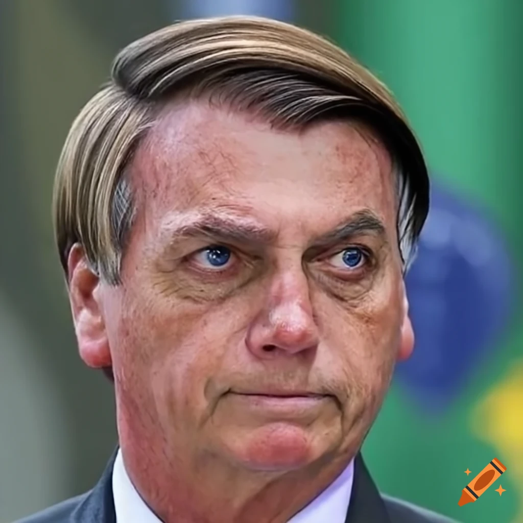 Distinctive hairstyle of Brazilian President Jair Bolsonaro