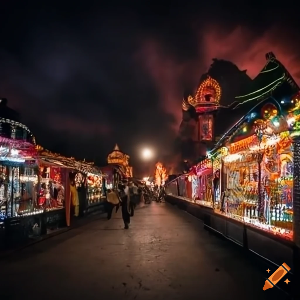 Ghost train at a fair