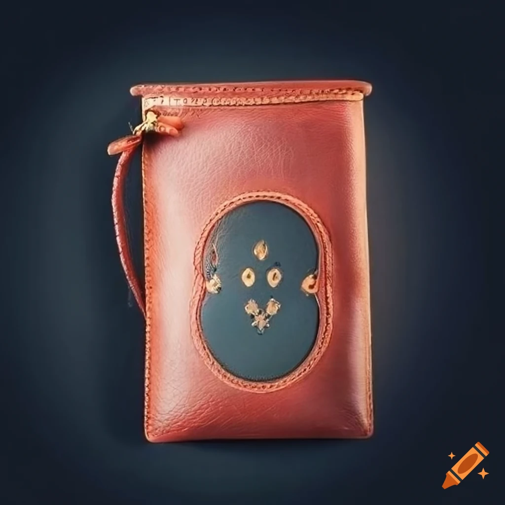 Deck of cards in a leather pouch