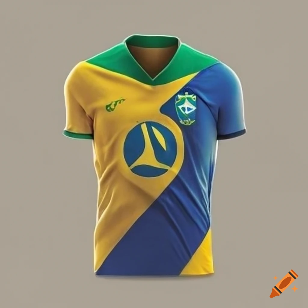 Brazil represented on a t-shirt