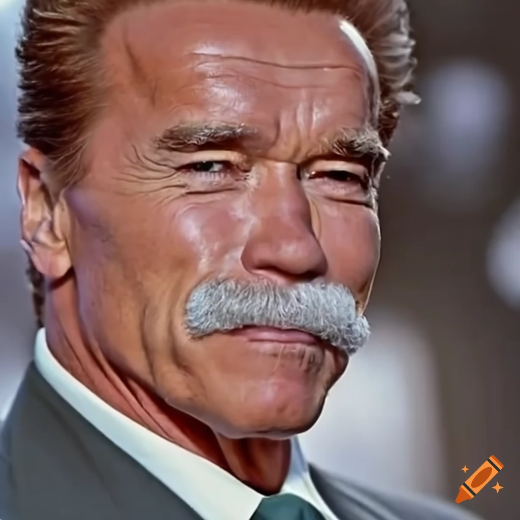 Arnold schwarzenegger with albert einstein hairstyle on Craiyon