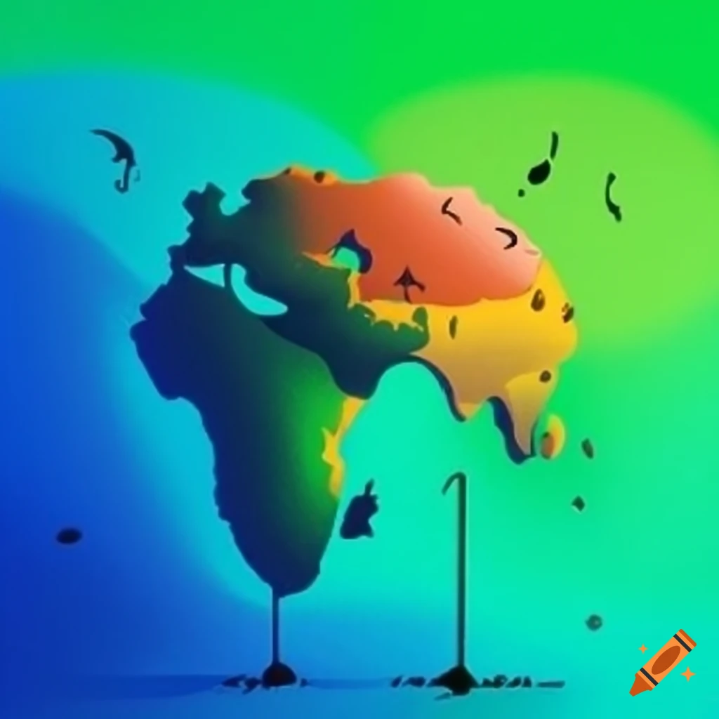Abstract representation of environmentalism growth