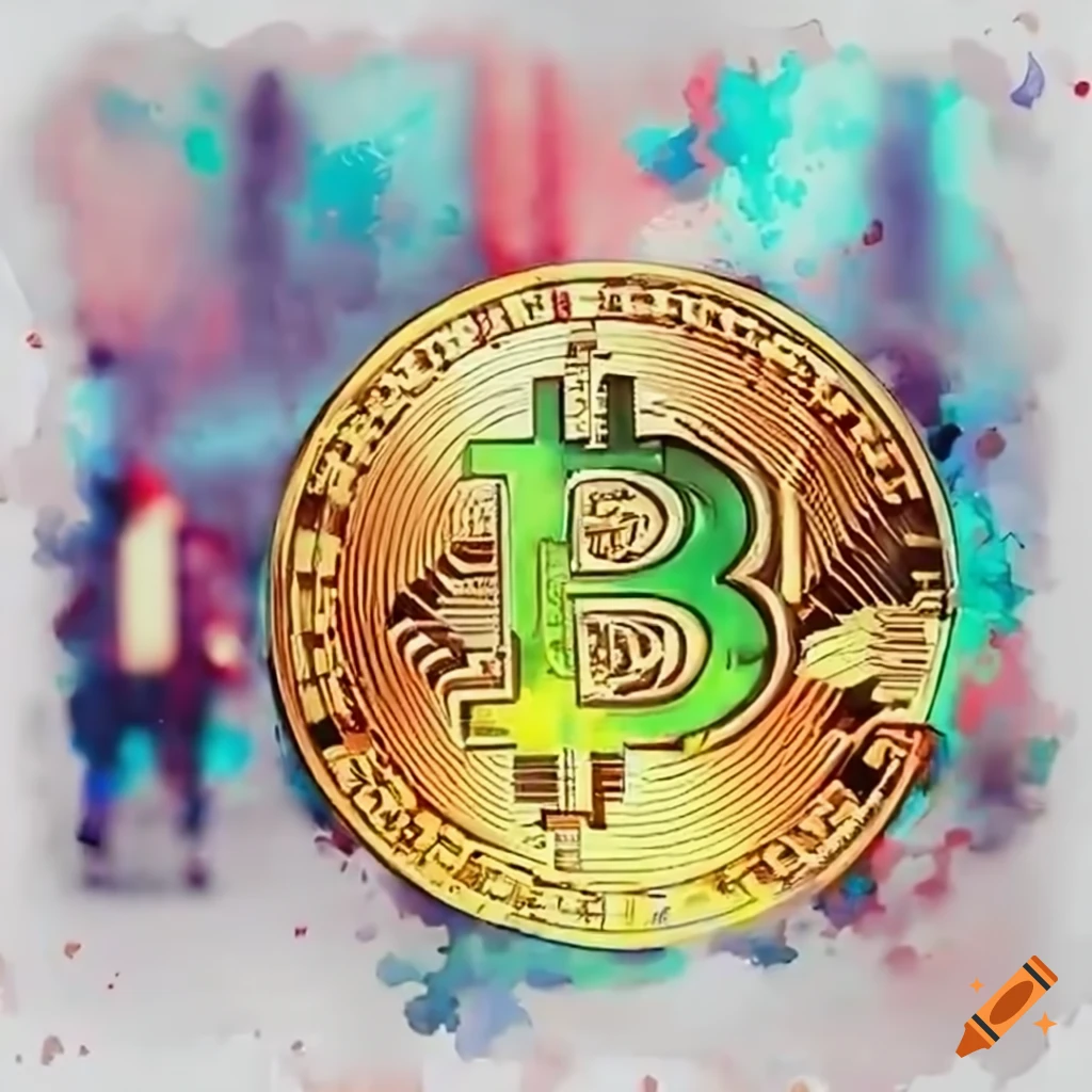 Humorous Bitcoin sale in a bustling market