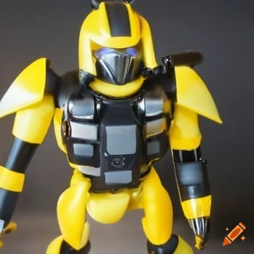 Half man half bumblebee hybrid creature