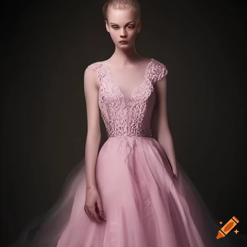 Tender lavender dress with a simple cut highlighting the figure