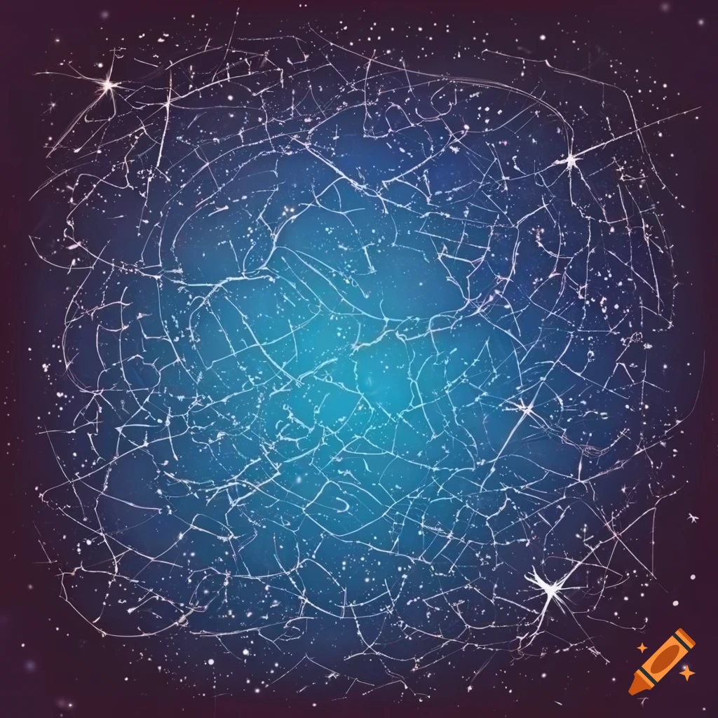 Constellatio Paper Raster Detailed constellations on cardboard background on Craiyon