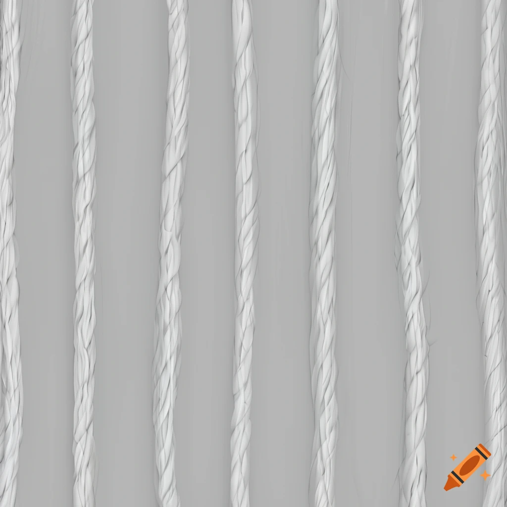 Stylized seamless white string texture on Craiyon