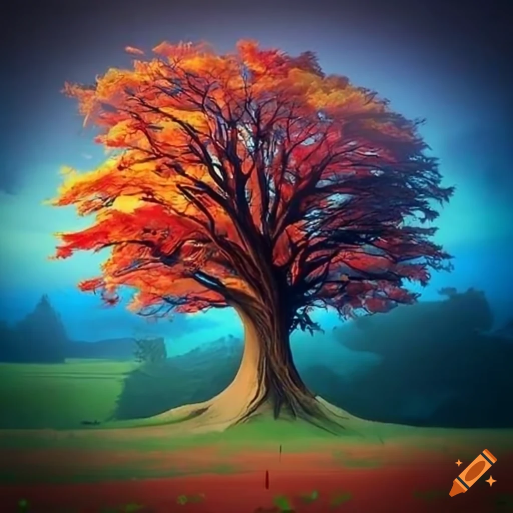 A tree on Craiyon
