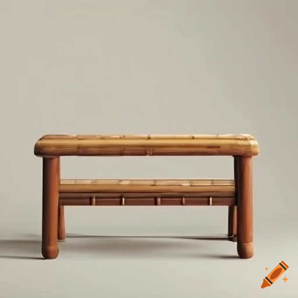 Zen bamboo bench