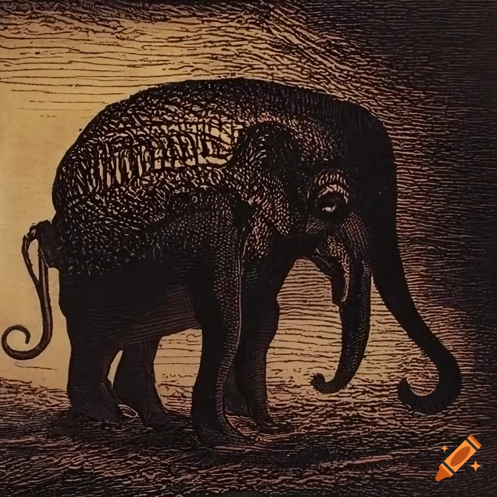 Antique 60's style car with a unique elephantesque twist