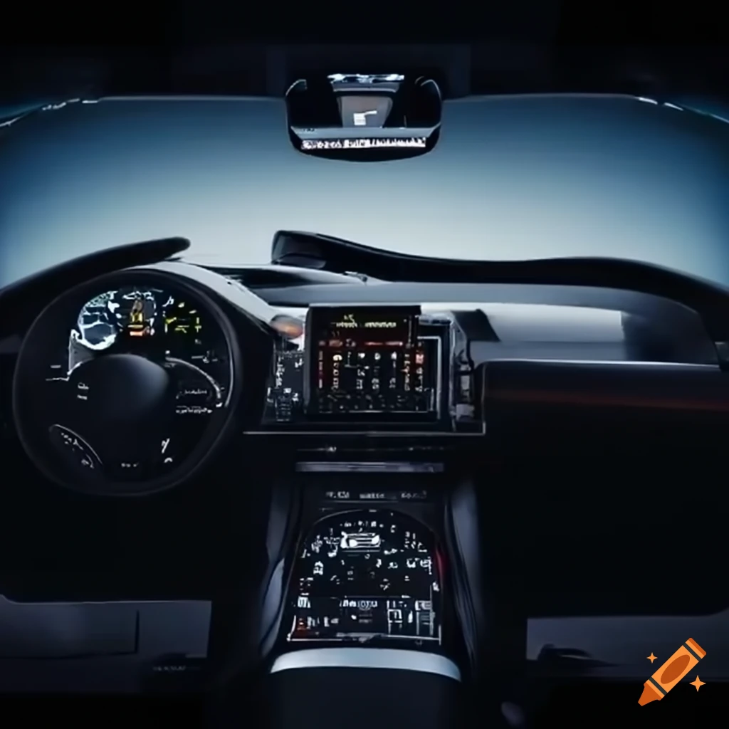 Automotive display cockpit with head-up system in daylight