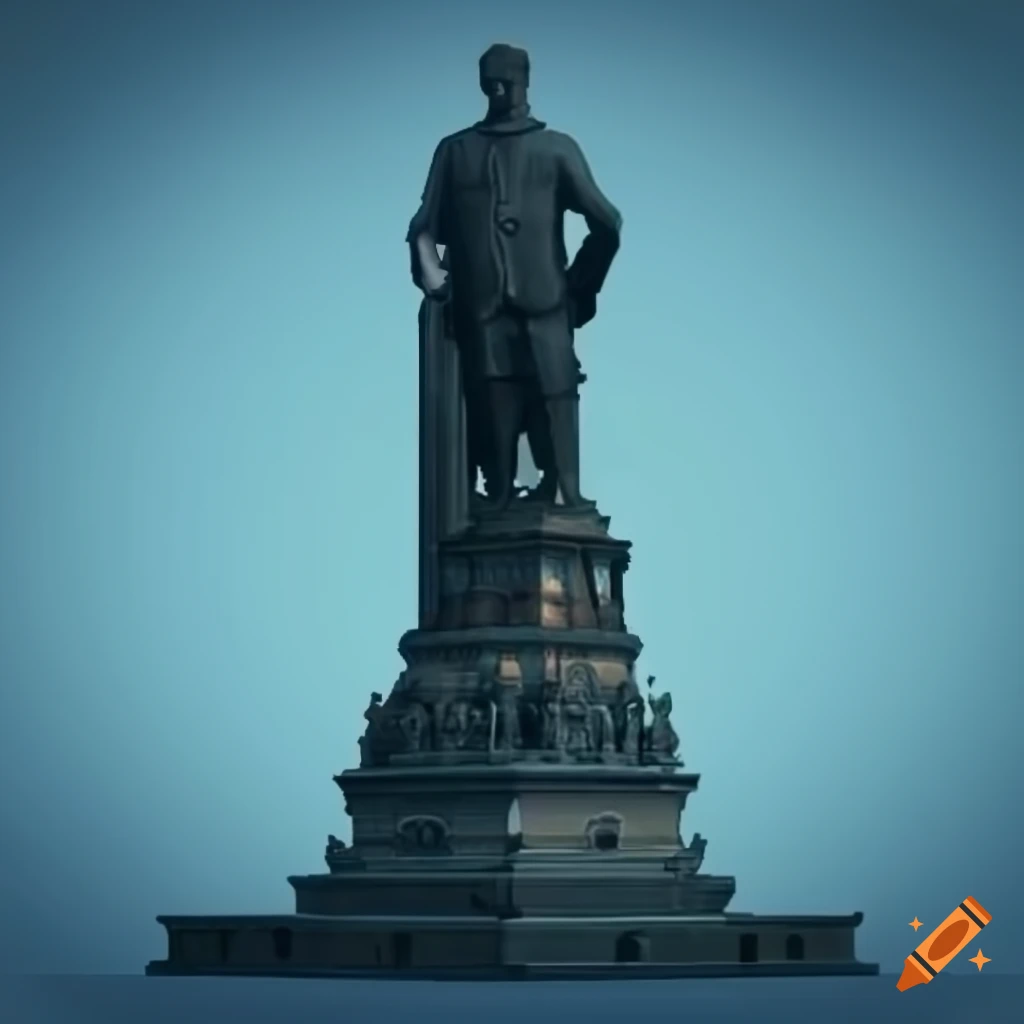 Monument of a goal-oriented and efficient leader with vision