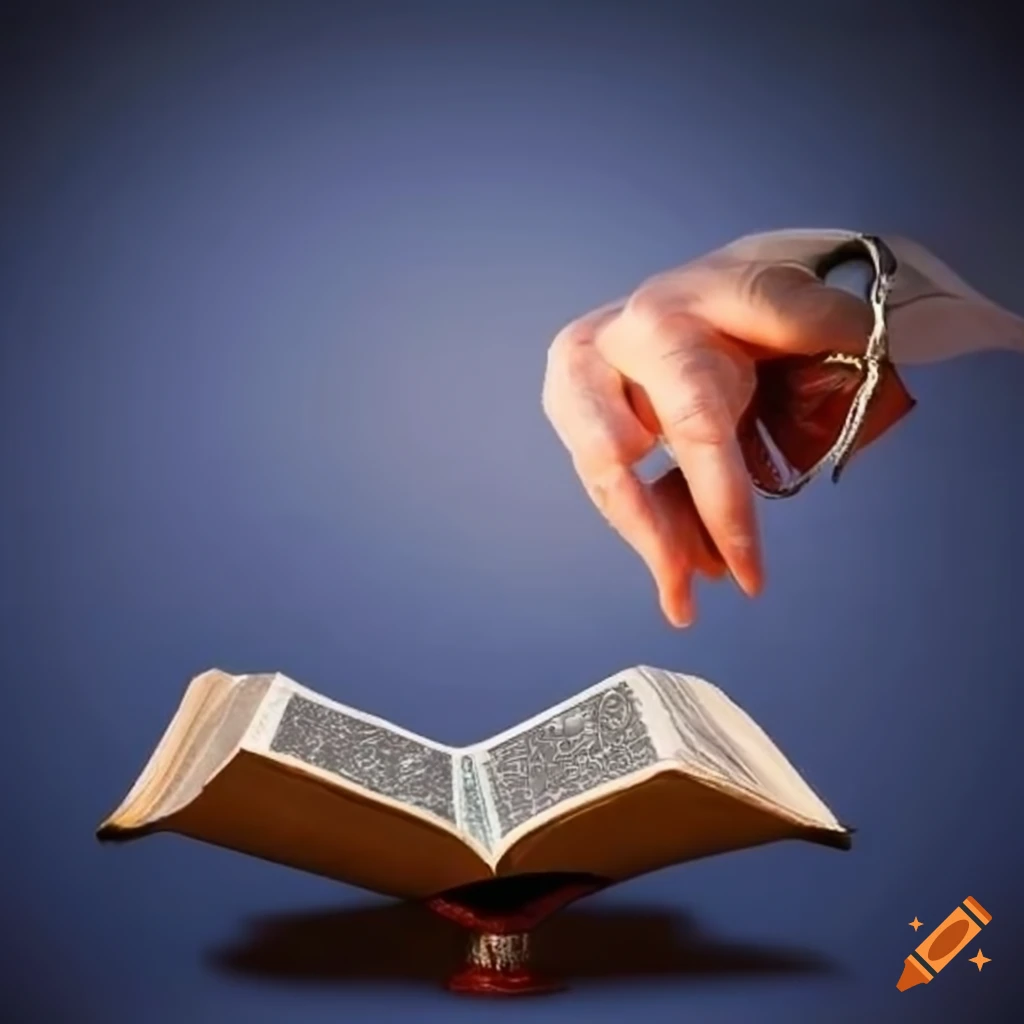 Prayer image with Bible