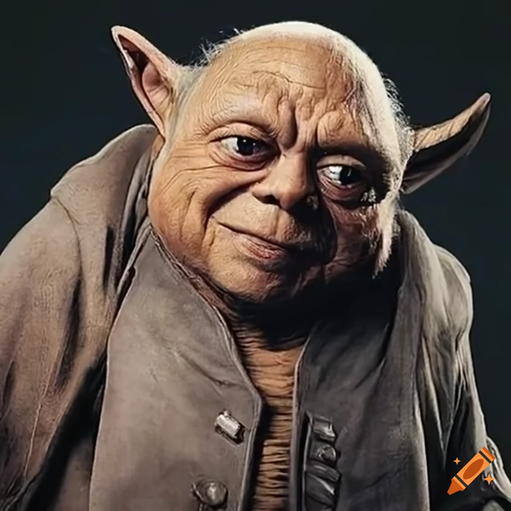 Danny devito portraying yoda from star wars in a humorous way on Craiyon