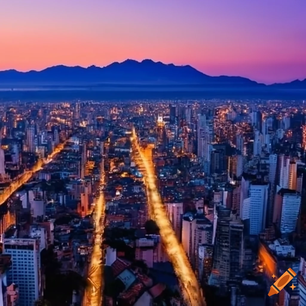 Sao paulo skyline with himalayan mountains in the background on Craiyon