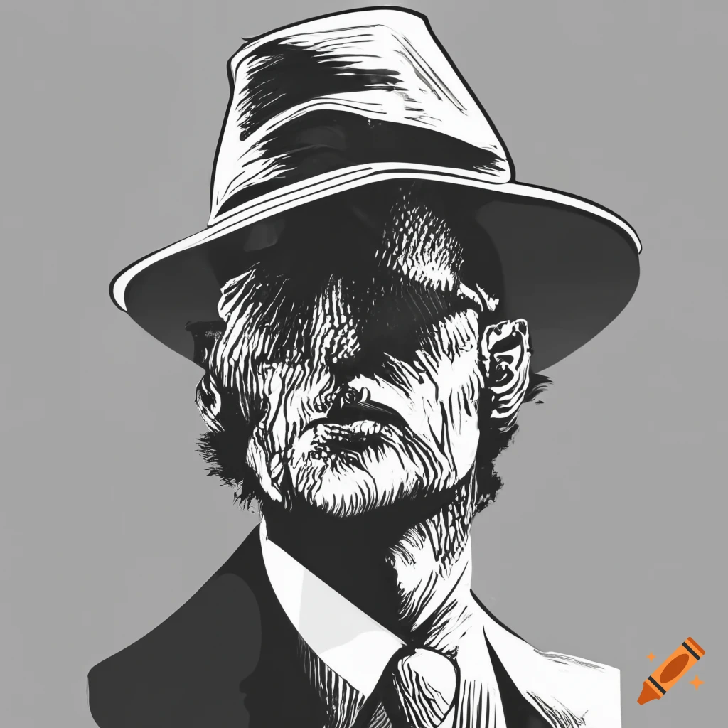 man-in-white-fedora-and-coat-with-shadow-over-his-face-on-black