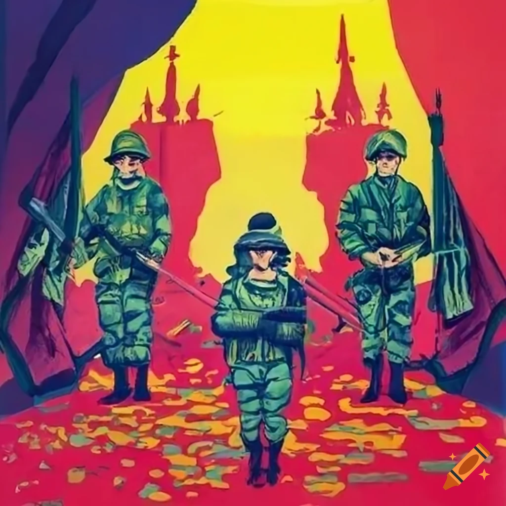 Romanian military propaganda illustration depicting heritage and pride