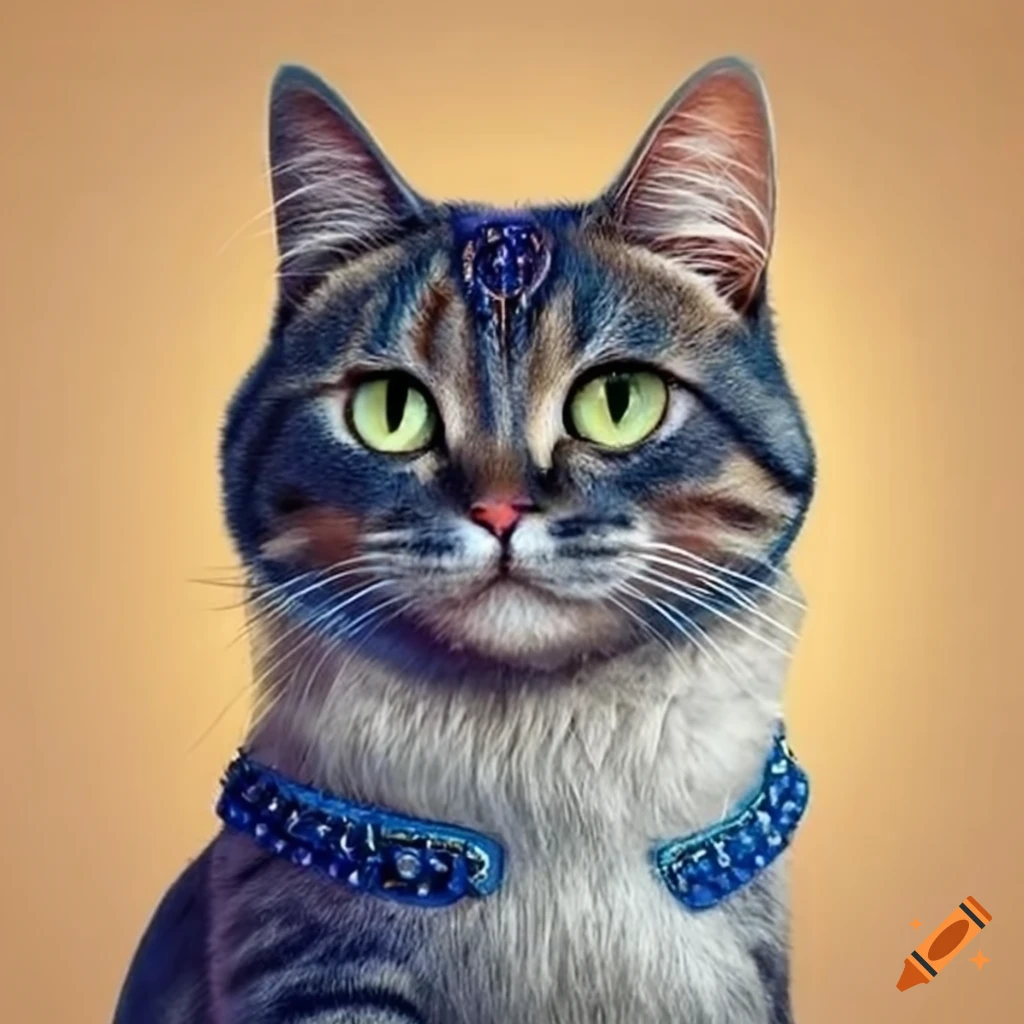 Realistic cat cheerleader