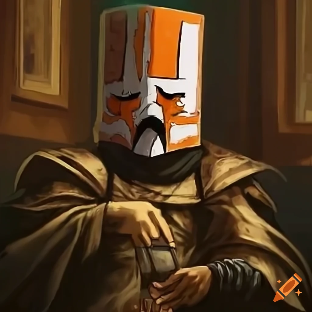 Renaissance painting of Castle Crashers video game