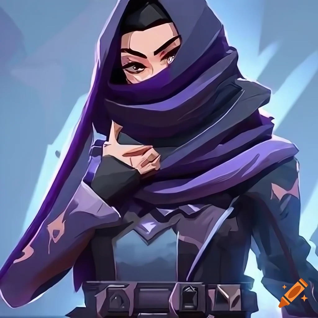 Valorant character wearing hijab