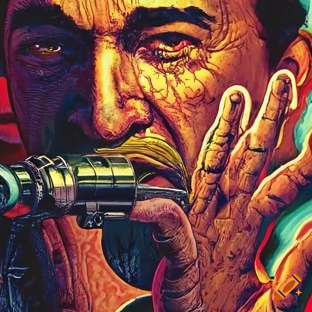 Asian vintage GTA graphic novel inspired by James Gurney and Norman Rockwell with stunning lighting details and vivid magic